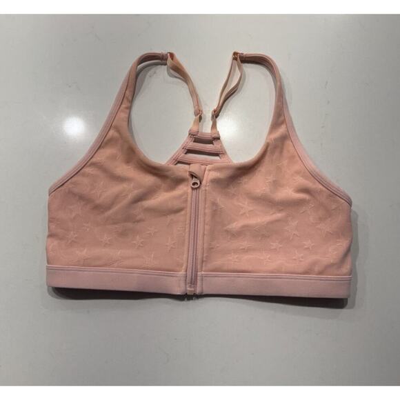 Lorna Jane Star Print Runaway Ballerina Sportsbra Mesh Cut Out Back Gym Bra - Picture 1 of 5